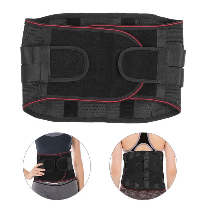 XUY Ceinture de taille respirante Protection lombaire Attelle de soutien de taille pour hommes Femmes Utilisation (XL)