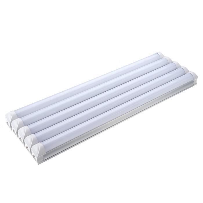 5Pcs 50cm Tube Lumineux T8 36 LED 12W Lampe Du Jour 6500k Crème Ve13835