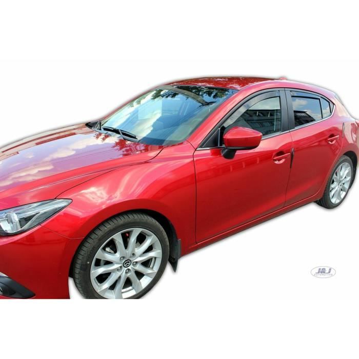 - Deflecteurs d'Air déflecteurs de vent Compatible avec Mazda 3 4/5 Portes 2013-2018 Htb/Berline 4 pièces