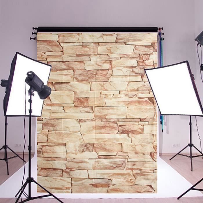 NEUFU Toile de Fond Tissu 2.1x1.5m Pierre Photographie Studio Photo COSwk22733