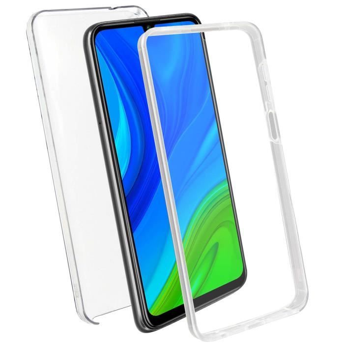 Coque Huawei P smart 2020 Protection Arrière Rigide + Avant Souple - Transparent Blanc