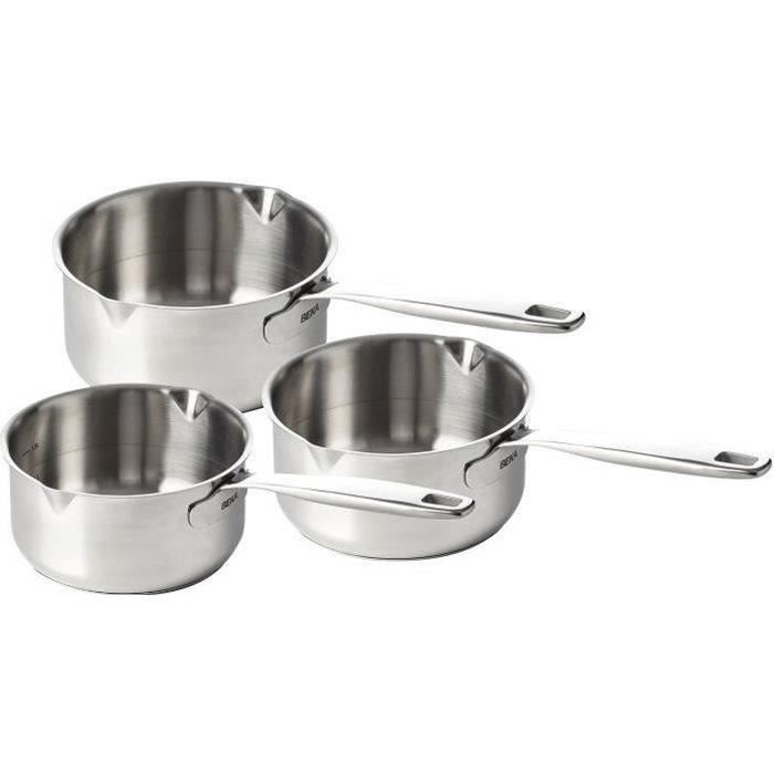 beka - série de 3 casseroles inox 16/18/20cm - 15026974
