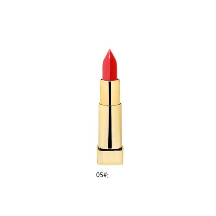 Rouge à Lèvres Bicolore Gradient Bite Lipstick avec Hydratant Filles Dames Femme, 5 #