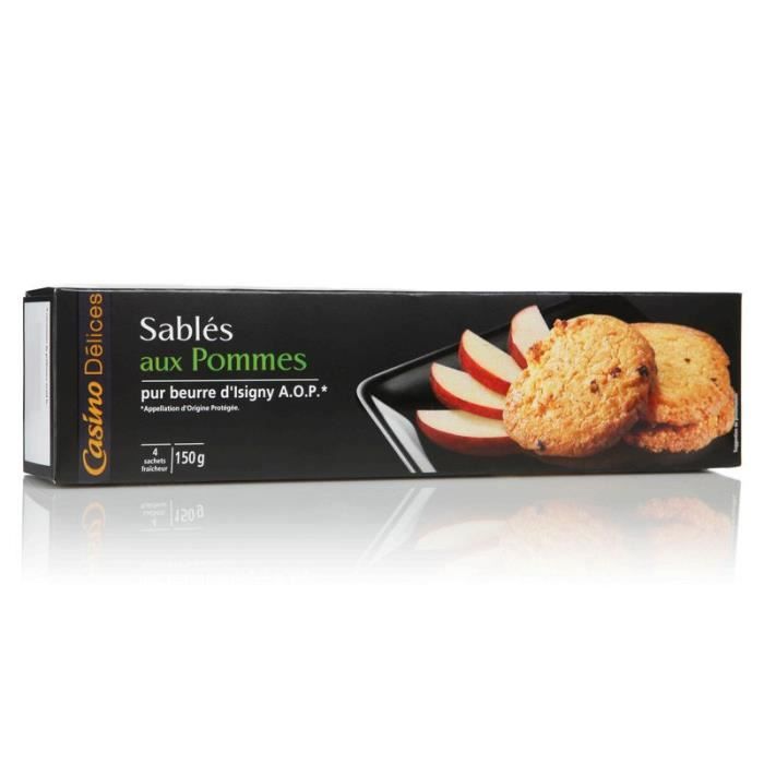 CASINO DÉLICES Sablés aux Pommes 150g