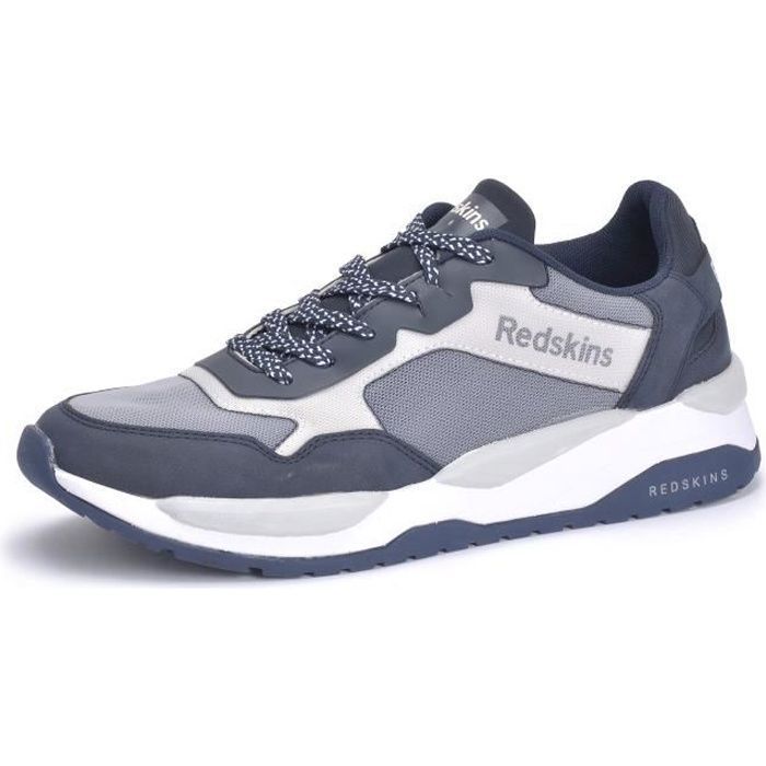 REDSKINS Baskets Manille Bleu Marine/Gris Homme