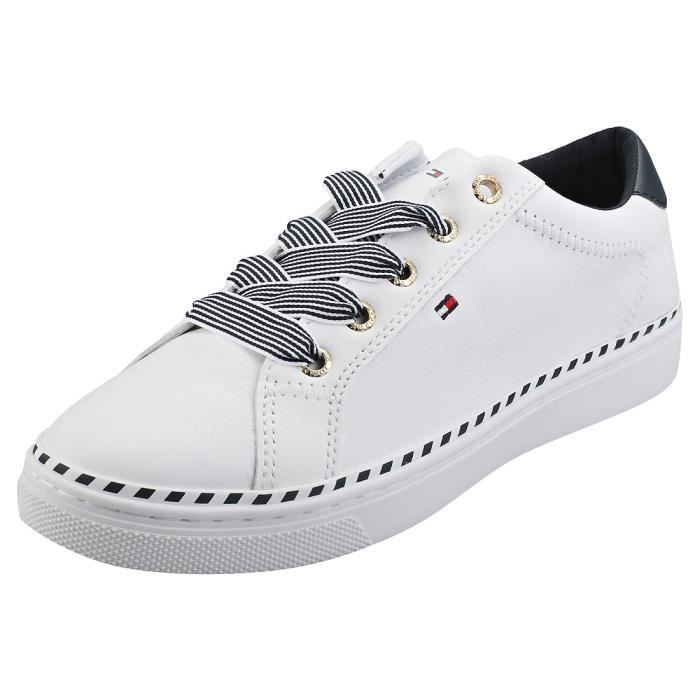 Baskets - Tommy Hilfiger - Nautical Lace Up Sneaker - Femme - Blanc
