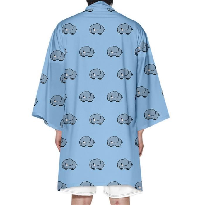 CARDIGAN Mixte - Nouveau Mode long Impression d'animal Cardigan - bleu Fa™