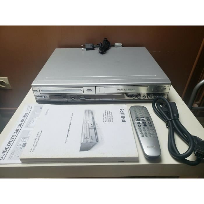 Combine Magnetoscope Philips Dvdr3320v Graveur Enregistreur Dvd Vhs K7 Cassette Video