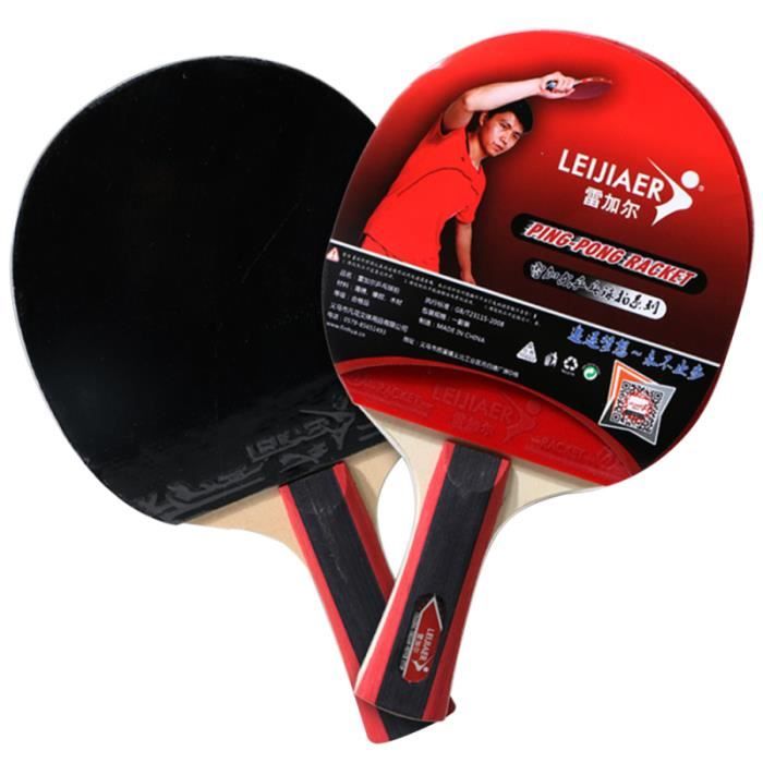 Raquettes de tennis de table Set Ping Pong Paddle Anti-slip Grip Raquette RAQUETTE DE TENNIS DE TABLE - CADRE DE TENNIS DE TABLE