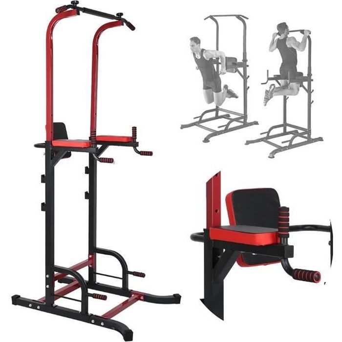 Pullup Fitness Barre de traction ajustable - Chaise romaine HB047 CHAUD