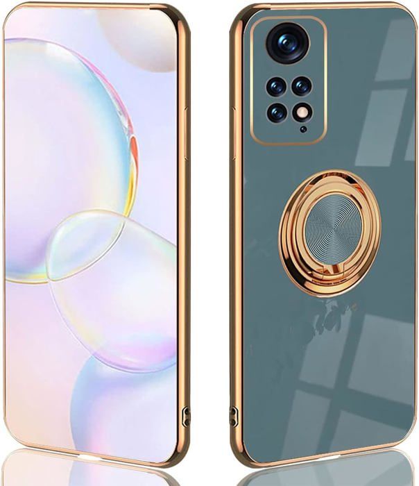 Coque TPU Souple Pour Xiaomi Redmi Note 14 Pro+ 5G - Anneau Rotatif, Béquille, Protection Fine Rose