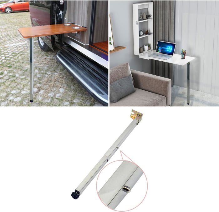Support De Table à Glissière Robuste En Aluminium – Base Polyvalente Pour Camping-Car, Yacht Et Bateau