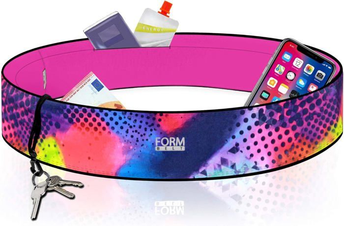 Formbelt Plus Ceinture Running Avec Fermeture Éclair - Rose XS - Pour Smartphone, Clés Et Gourde