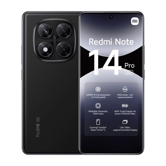 Xiaomi Redmi Note 14 Pro 256 Go Noir - vue 7