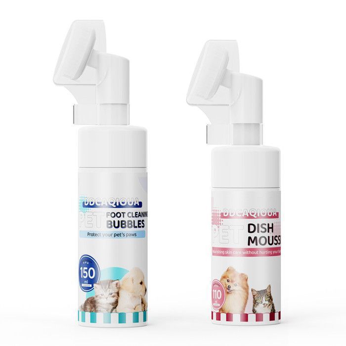 Meilleurs prix pour Mousse Nettoyante sans Rinçage pour Pattes - Nettoyant sans Eau avec Brosse en Silicone Améliorée pour Chiens et Chats
