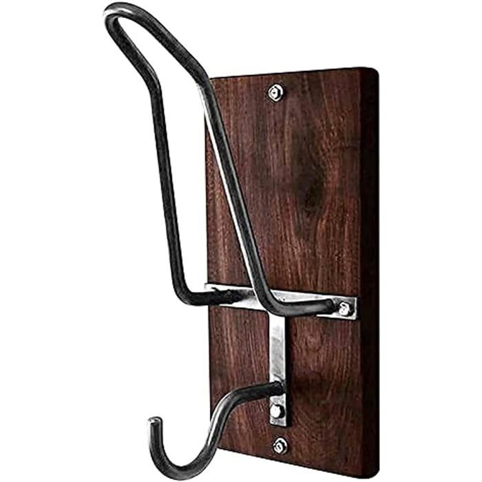 Porte-manteau pour casque de moto et crochet pour veste support mural pour casque en bois Porte-manteau pour casque de moto et crochet pour veste support mural pour casque en bois