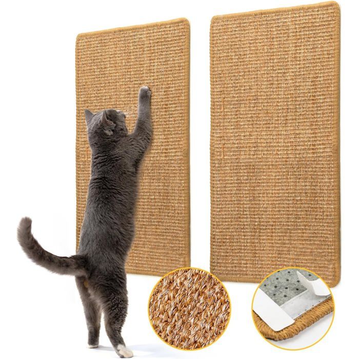 Meilleurs prix pour Tapis Griffoir Pour Chat MuralGrattoir Chat En Sisal NaturelPoteau Griffoir Chats Horizontal Pour Aire De Jeux Murale Pour Cha