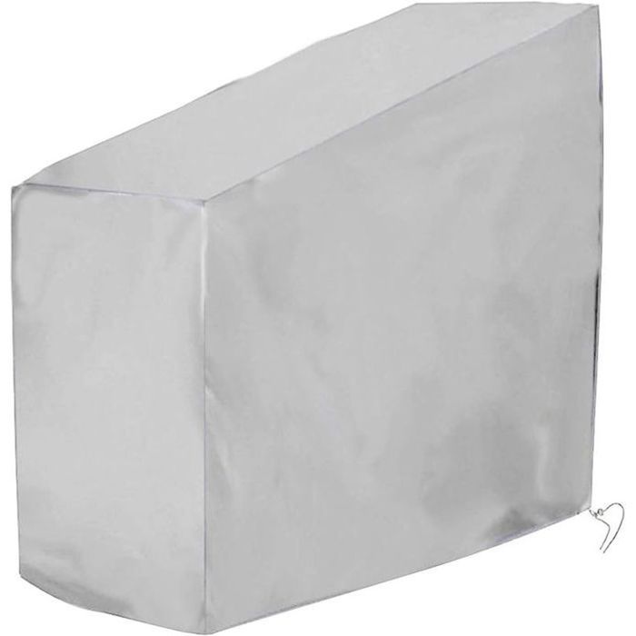 Housse De Protection Vélo D'Appartement Oxford Imperméable - Argenté - 58x113x123x142cm - Anti-Poussière Et Pluie