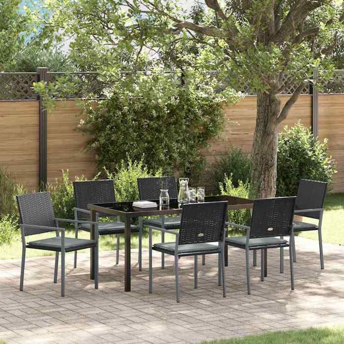 vidaXL Ensemble de 4 Chaises de Jardin Empilables