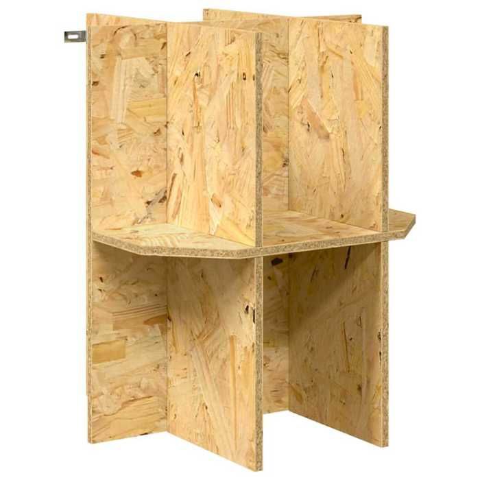 Base de terrarium avec étagère - vidaXL - 40x40x50 cm - Marron - OSB - Finition mate - Durable - Espaces amples
