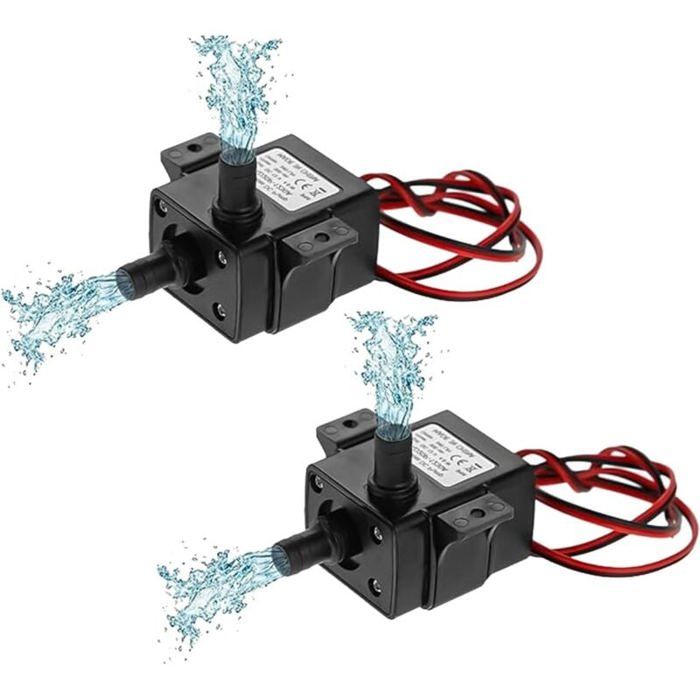 Comparer les prix de DRE-Lot de 2 mini pompes submersibles sans balais DC 12 V 48 W 240 l/h pour aquarium jardin poisson eau fontaine diamètre de