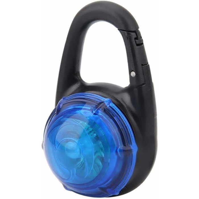 Pendentif lumineux LED pour chien - MICH - Clip davertissement - Bleu - Étanche - Compact - Flash rapide