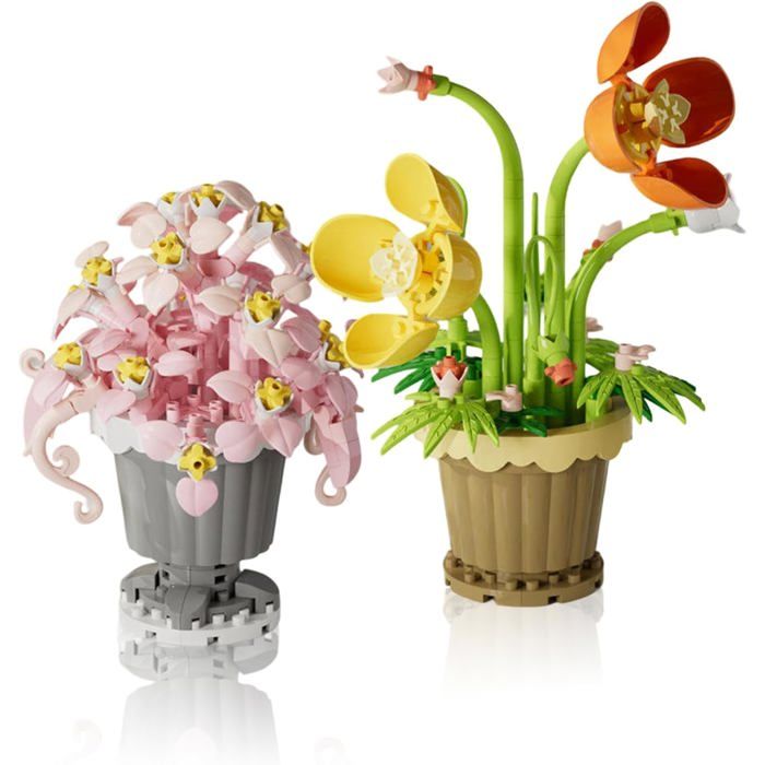 Mini Fleurs Blocs De Construction De Plantes Succulentes Construction Fleur Bonsaï Kit