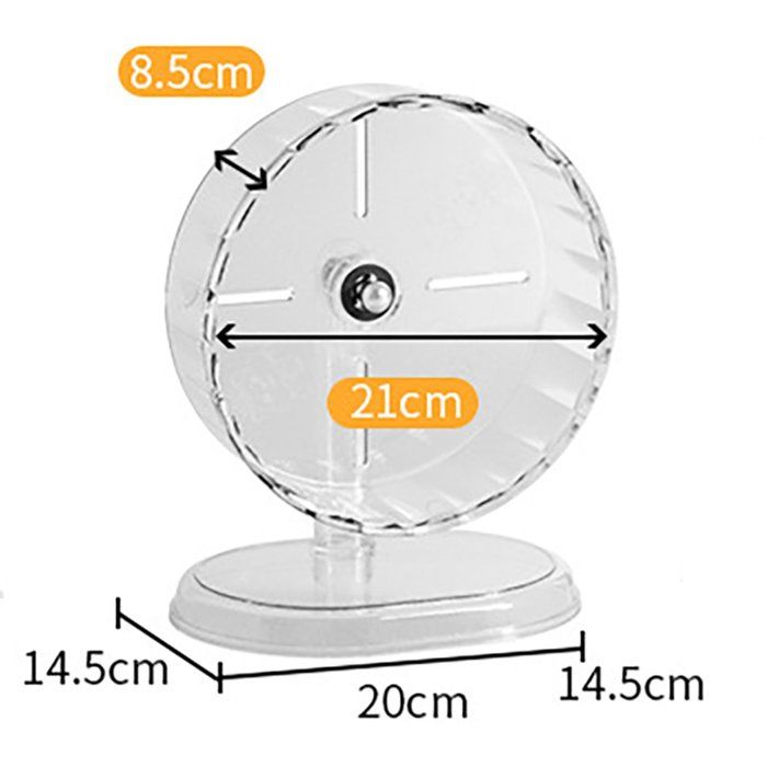Comparer les prix de Roue dexercice ultra-silencieuse de 21 cm avec base réglable et double roulement à billes. Convient aux hamsters nains syriens