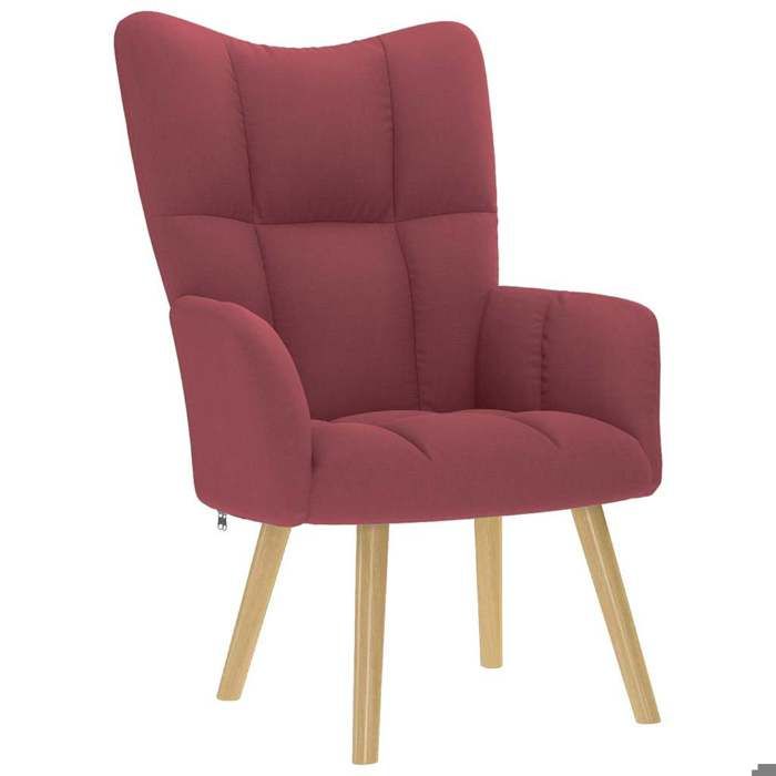 Promo 2026Chaise de relaxation - Canapé-chaise - Accoudoir confortable - Rouge bordeaux Tissu - 61 5x69x95 5 cm 7061