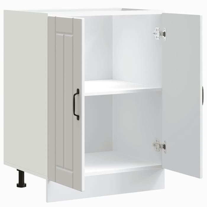 Moderne Meuble de base de lavabo SWEETY Meuble-lavabos Lucca blanc bois dingénierie 60x46x81.5 cm MM1837