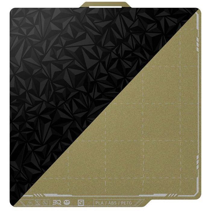 Biqu Panda Textured PEI x Smooth PEO - double-face magnétique - pour imprimantes Bambu Lab P1 X1 et A1 - 257x257mm}