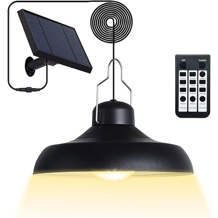 Luminaire Solaire Suspendue pour Intérieur et Extérieur Réglable avec Télécommande 2800K 4500K 6500K Multi PIECE DETACHEE LUMINAIRE