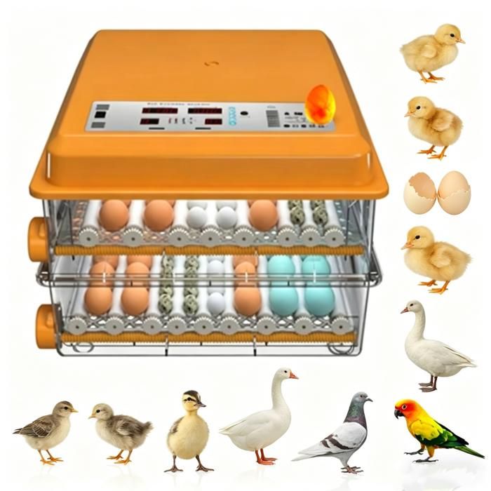 Couveuse de oeuf automatique 120 Oeufs- Incubateur Retournement de pour poules canards oies et oiseaux Contrôle De La Température