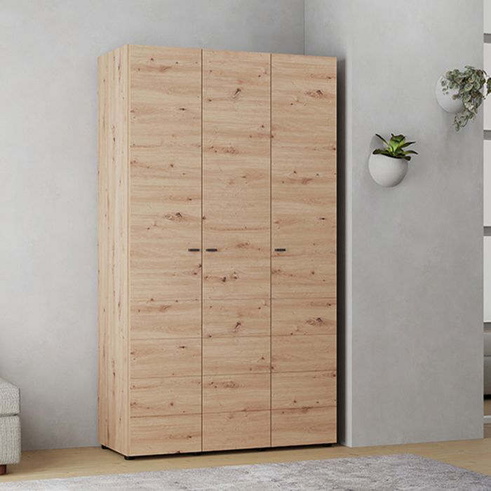 Armoire 3 Portes Ronco Dmora en Bois Mélaminé Marron Chêne Nœuds 117x52 cm Armoire 3 Portes Ronco Dmora en Bois Mélaminé Marron Chêne Nœuds 117x52 cm