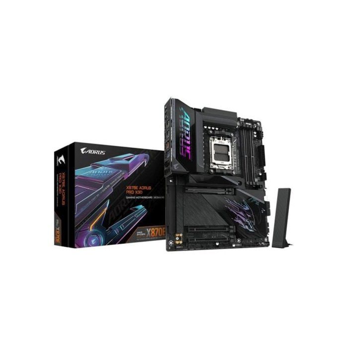Placa Base Gigabyte X870E AORUS PRO X3D X870E Socket AM5 DDR5 ATX WiFi 7 USB4 PCIe 5.0 5GbE RGB