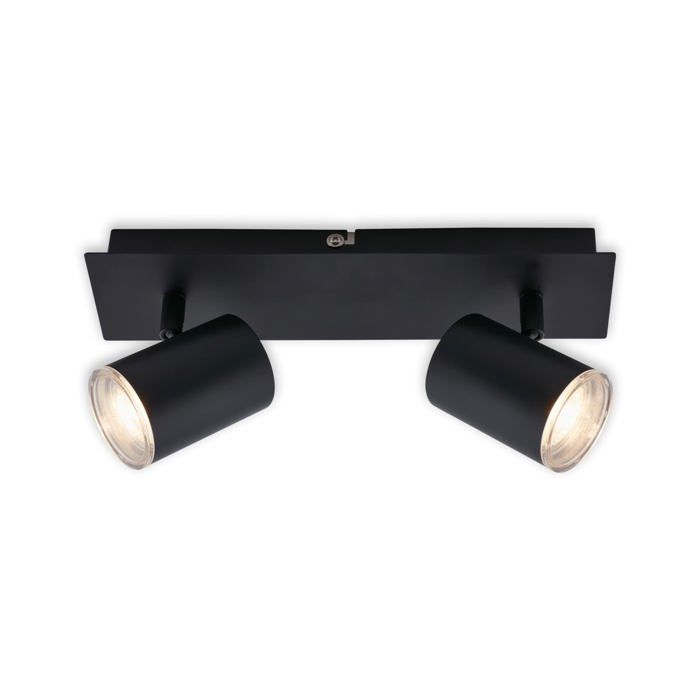 Leuchten - Spot de plafond luminaire de salle de bains lampe de salle de bains plafonnier orientable et pivotant 2x LED/GU10 Leuchten - Spot de plafond luminaire de salle de bains lampe de salle de bains plafonnier orientable et pivotant 2x LED/GU10