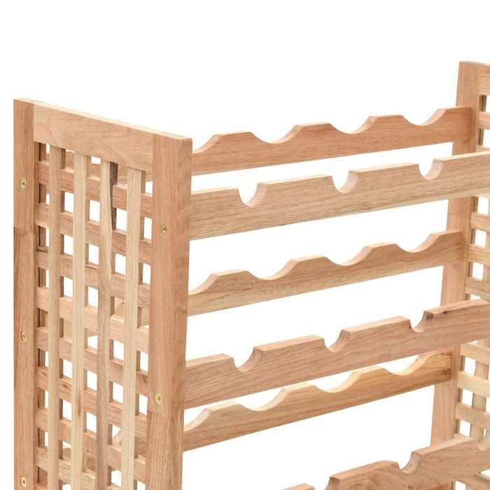 Casier à bouteilles pour 25 bouteilles Bois de noyer 63x25x73cm_2 ans garantie_37513