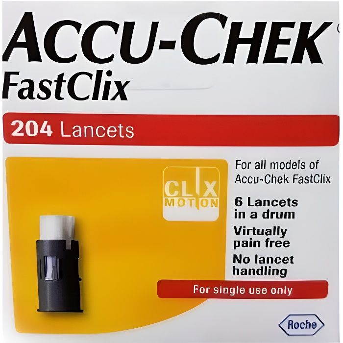 Accuchek Fastclix Lancets 204 Lancets Cdiscount Santé Mieux vivre
