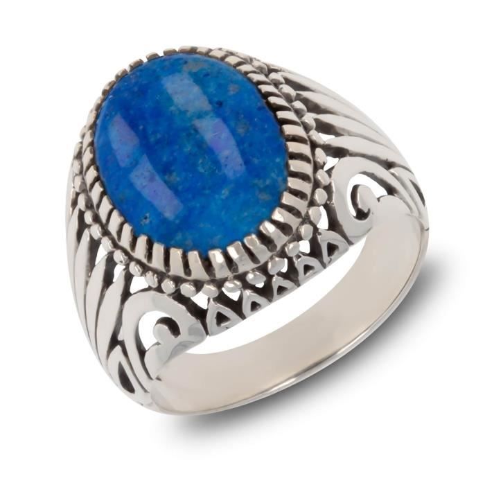 Bague lapis lazuli homme cheap