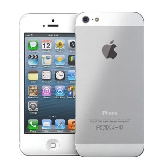 Apple Iphone 5 A1429 Argente 4 0 32go 1go Ram 4g Smartphone Ios 6 Tactile Dual Core Cdiscount Telephonie