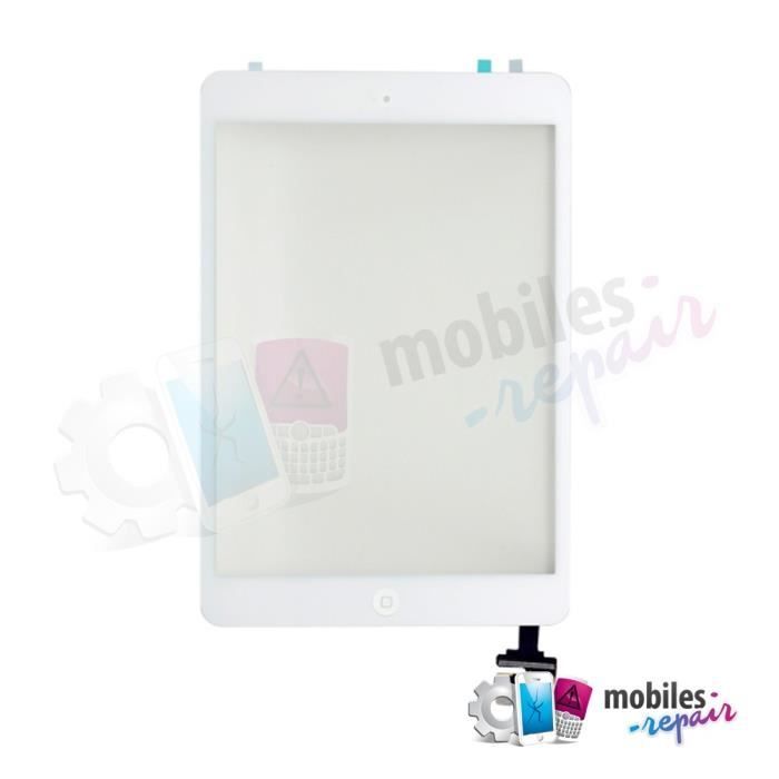 Écran Tactile Vitre Noir Pour IPad Mini 1 Et 2 - Avec IC, Puce, Connecteur, Bouton