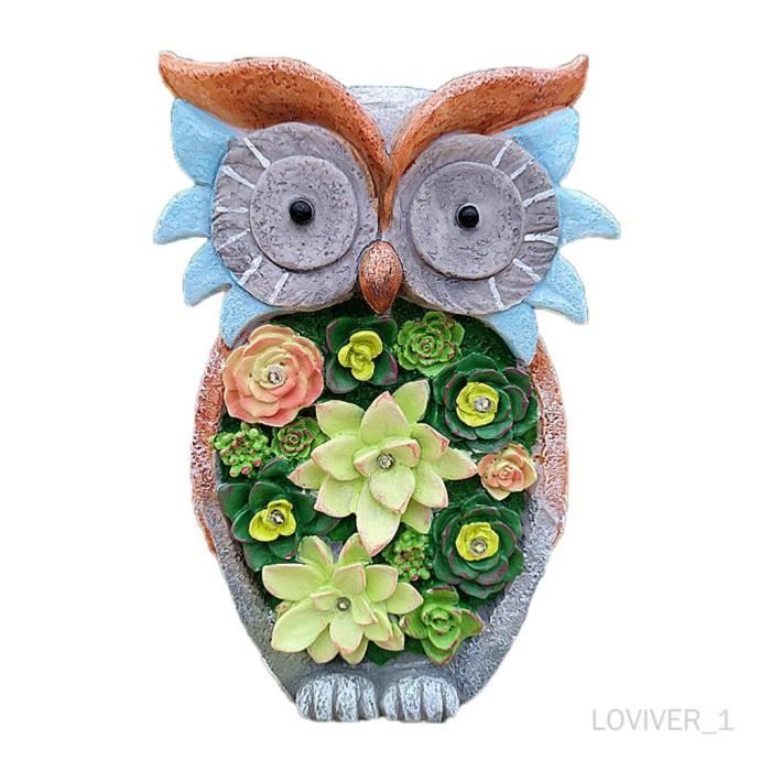 Statue Décorative Hibou En Métal Vert - Artisanat Mexicain Pour Maison Ou Jardin