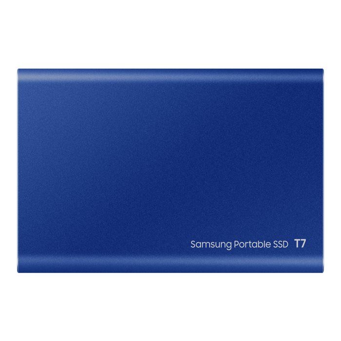 Samsung Disque dur externe Electronics T7 - Bleu - USB 3.0 - Mémoire flash