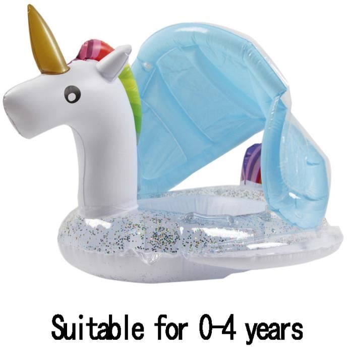 Flintronic Bouée Bébé, Anneau De Natation, Bague Flottant Avec Siège, Flotteur De Piscine Convient Aux Bébés De 6 à 36 Mois (Cloche Intégrée