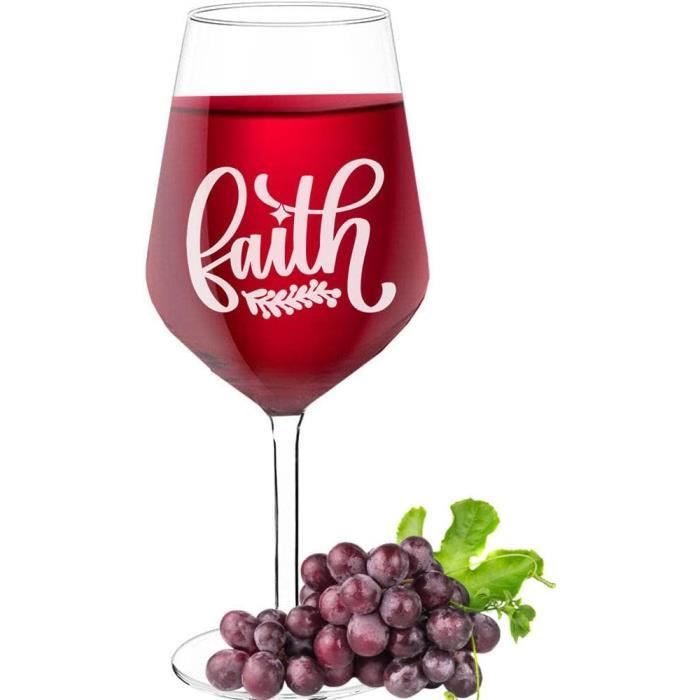 Verre à vin avec message