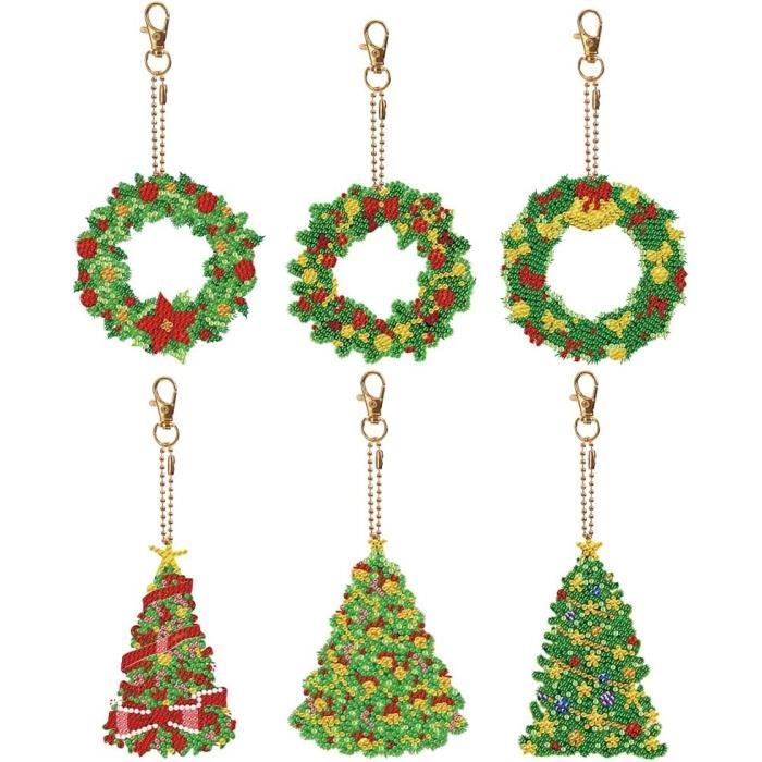 Diamond Painting Porte-Clés, 5Pcs 5D Diy Peinture Diamant Pendentif Diamond Painting Porte-Clés, 5Pcs 5D Diy Peinture Diamant Pendentif