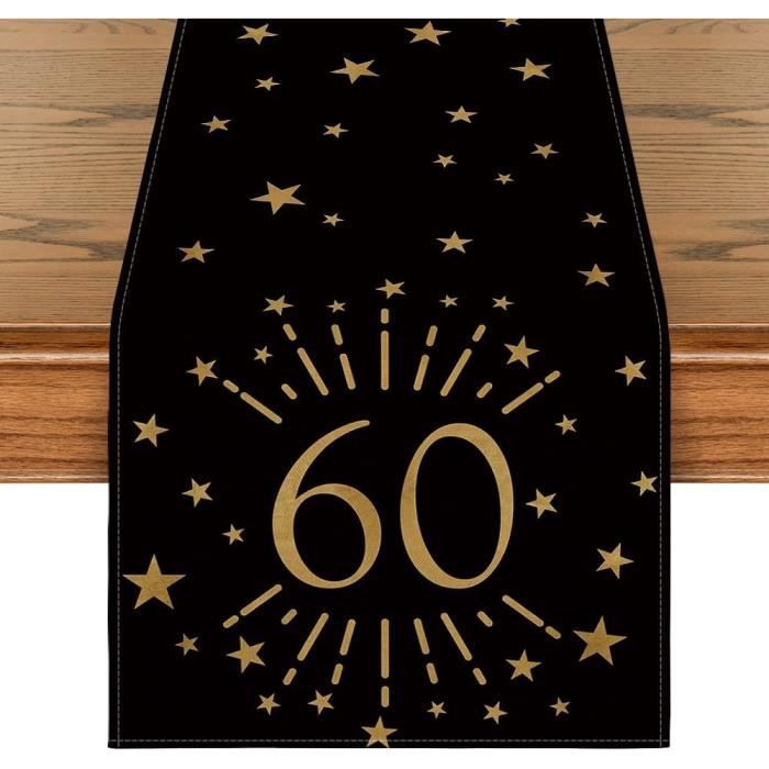 Outus 8 Pièces Centres de Table en Nid d'abeille 60e Anniversaire Décorations de Joyeux 60e Anniversaire Toppers de Table Cheers to 60 Years pour Soixante Ans de Cadeaux d'anniversaire