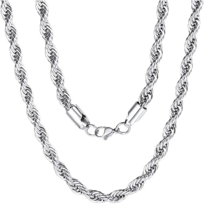 COAI Collier Homme Acier Inoxydable Pendentif Roi De Lion