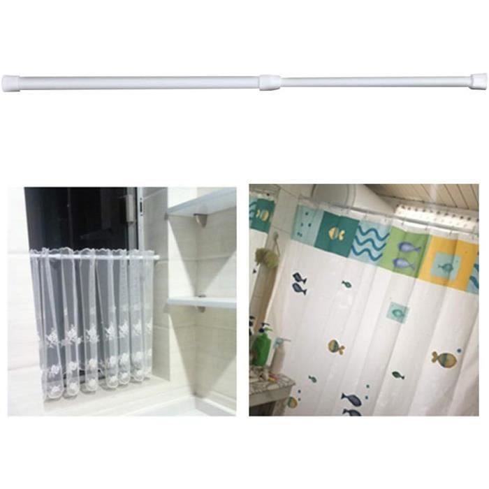 Tringle De Tension Télescopique Pour Rideau De Douche - Réglable 40-70 Cm - Installation Sans Perçage