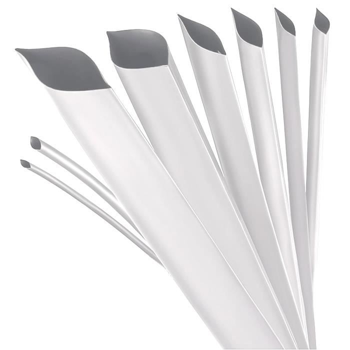 Gaine Thermorétractable 2:1 En Polyoléfine Blanche - Diamètre 40 Mm, Longueur 1 M, étanche, Rétractable à Chaud Pour Isolation électrique